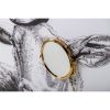 Cuadro de diseño moderno oveja con espejo y marco de poliestireno dorado4