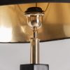 Lámpara de pie de diseño art decó latón dorado y negro3