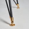 Lámpara de pie elevable de diseño art decó hierro color oro y negro4