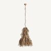 Lámpara de techo chandelier diseño contemporáneo étnico yute acabado natural2