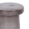 Mesa auxiliar diseño vintage fabricación artesanal vidrio soplado color gris