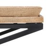 Mesa de centro diseño rústico industrial madera con bandejas patas hierro (2)