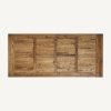 Mesa de comedor rectangular diseño rústico provenzal madera de olmo reciclado acabado natural y blanco con desgastes3