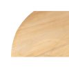 Mesa de comedor redonda extensible de diseño rústico colonial madera de olmo acabado natural7