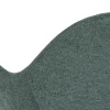 Silla con reposabrazos de diseño vintage tapizado color verde patas hierro color negro 4