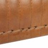 Sillón de diseño vintage industrial hierro tapizado piel reposabrazos madera de acacia4