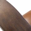 Sillón de diseño vintage industrial hierro tapizado piel reposabrazos madera de acacia5