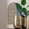 Espejo decorativo diseño vintage ventana hierro color dorado6