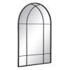 Espejo decorativo tipo ventana diseño vintage en hierro color negro2