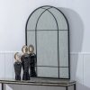 Espejo decorativo tipo ventana diseño vintage en hierro color negro6