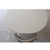 Mesa de comedor diseño moderno base facetada chapa de madera fresno blanco mate4