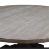 Mesa de comedor redonda de diseño clásico RONDA 180 madera roble natural