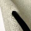 Silla con reposabrazos de diseño moderno CARLA acero negro y tapizado gris o beige