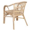 Silla con reposabrazos de diseño vintage colonial ratán acabado natural4