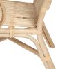 Silla con reposabrazos de diseño vintage colonial ratán acabado natural5