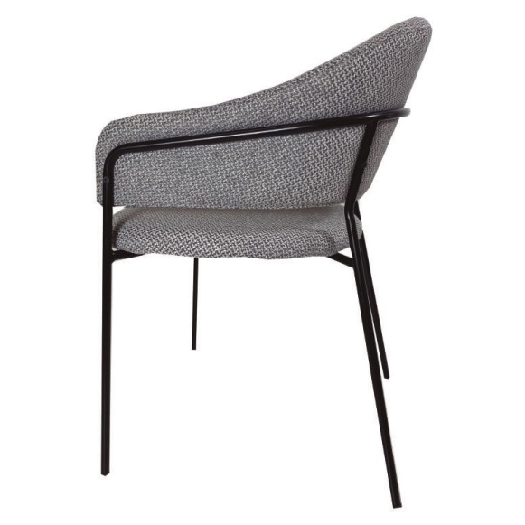 Silla-con-reposabrazos-de-diseno-moderno-acero-negro-y-tapizado-algodon-gris
