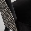 Silla de diseño clásico vintage CALCE madera de pino y tapizado terciopelo color negro 6