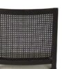 Silla diseño moderno ANTONELLA roble color negro y tapizado gris