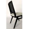 Silla diseño moderno ANTONELLA roble color negro y tapizado gris
