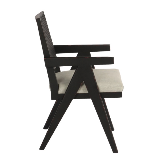 Sillon-con-reposabrazos-de-diseno-moderno-vintage-ANTONELLA-roble-natural-o-negro-y-tapizado-beige