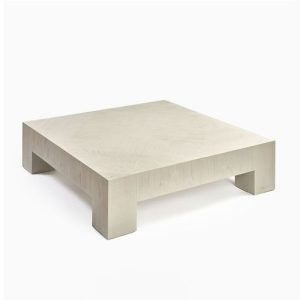 Mesa de centro cuadrada diseño moderno madera roble grisáceo 1