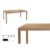 Mesa de comedor rectangular extensible diseño nórdico madera varias medidas y acabados