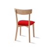 Silla diseño nórdico moderno madera de haya y asiento tapizado tela a elegir