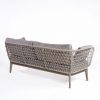 Sofá para interior y exterior de diseño vintage 202 madera de eucalipto y cuerda color blanco grisáceo 4