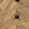 607455 Sifonier diseño rústico vintage 46 madera mango 5 cajones dibujos geométricos