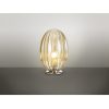 Lámpara de sobremesa LED de diseño moderno OVILA Ø20 metal cromo y cristal acabado color coñac 4
