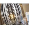 Lámpara de sobremesa LED de diseño moderno OVILA Ø20 metal cromo y cristal acabado color gris smoke 3