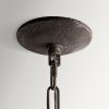 Lámpara de techo de diseño vintage provenzal 49 chandelier hierro blanco roto acabado envejecido 3