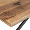 Mesa de comedor rectangular gran tamaño diseño rústico industrial madera de mango y patas hierro negro