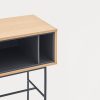 Consola de diseño moderno minimalista YOKO 120 acabado roble y gris antracita 3