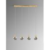 Lámpara LED de techo AQUARIA 79 de diseño moderno metal oro mate y cristal macizo con burbujas decorativas 2