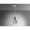 Lámpara LED de techo AQUARIA Ø12 de diseño moderno metal cromo y cristal macizo con burbujas decorativas 3