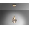 Lámpara LED de techo AQUARIA Ø12 de diseño moderno metal oro mate y cristal macizo con burbujas decorativas 4