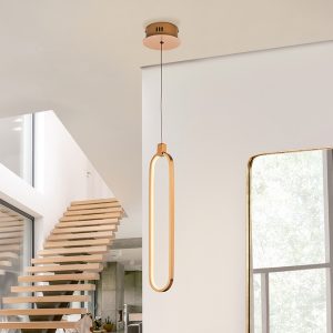 Lámpara LED de techo COLETTE Ø13 de diseño moderno metal oro rosa