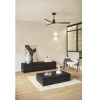 Mesa de centro cuadrada de diseño moderno minimalista DORIC 110 negro y antracita 6