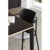 Mesa de comedor de diseño moderno nórdico NICOLA 140 acabado haya color negro 3