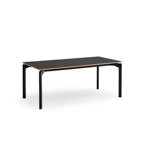 Mesa de comedor de diseño moderno nórdico NICOLA 180 haya color negro 2
