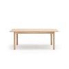 Mesa de comedor extensible de diseño moderno nórdico ATLAS 160+40 madera fresno acabado natural claro 7