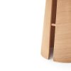 Mesa de comedor redonda de diseño nórdico CEP Ø157 madera fresno acabado natural 3