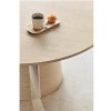 Mesa de comedor redonda de diseño nórdico CEP Ø157 madera fresno acabado natural claro 2