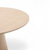Mesa de comedor redonda de diseño nórdico CEP Ø157 madera fresno acabado natural claro 4