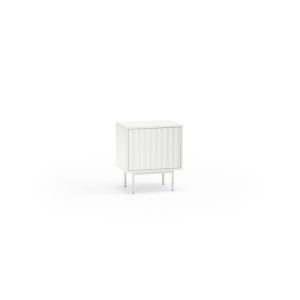 Mesita de diseño moderno minimalista SIERRA 48 acabado blanco 4