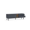 Mueble TV de diseño moderno nórdico CORVO 180 gris antracita 2