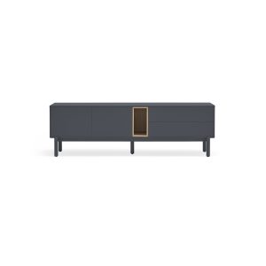 Mueble TV de diseño moderno nórdico CORVO 180 gris antracita