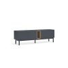 Mueble TV de diseño moderno nórdico CORVO 180 gris antracita 4
