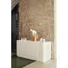 Mueble aparador de diseño moderno minimalista DORIC 150 blanco y crema 6